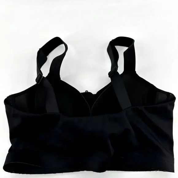 Victoria's Secret Knockout Front-Close Sports Bra Zip Up Padded Black 34C - Picture 9 of 9
